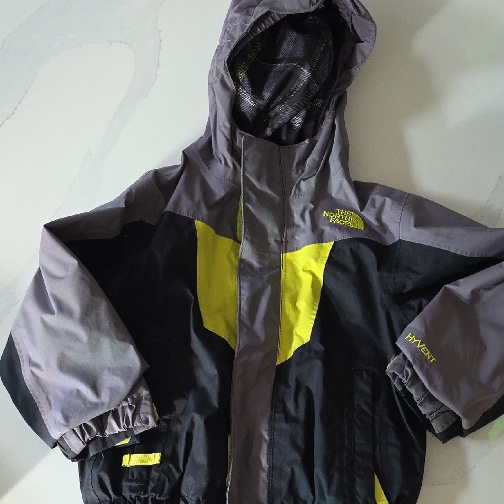 The North Face Kids Jacket - Black and Yellow
